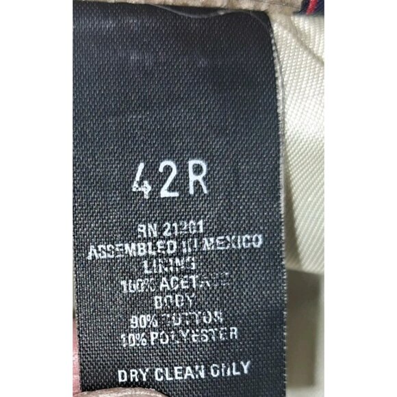 WFF By Farrah Mens 42R Corduroy Blazer Tan Elbow Patch Buttons Vintage - Picture 5 of 5